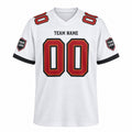 Personalized Tampa Bay Buccaneers Football Jersey – White Game Style, Custom Name Patch, Team Name, Number & Logo-3