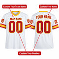 Personalized Tampa Bay Buccaneers Football Jersey – White Legacy Style, Custom Name Patch, Team Name, Number & Logo-2