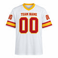 Personalized Tampa Bay Buccaneers Football Jersey – White Legacy Style, Custom Name Patch, Team Name, Number & Logo-3