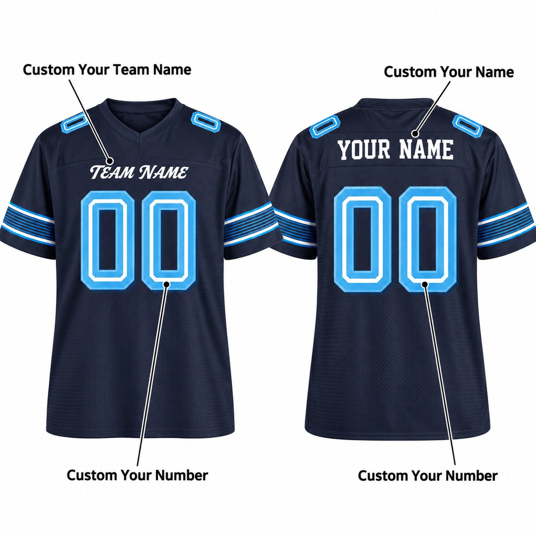 Personalized Tennessee Titans 2026 Football Jersey – Navy Rivalries Style, Custom Name Patch, Team Name, Number & Logo-1