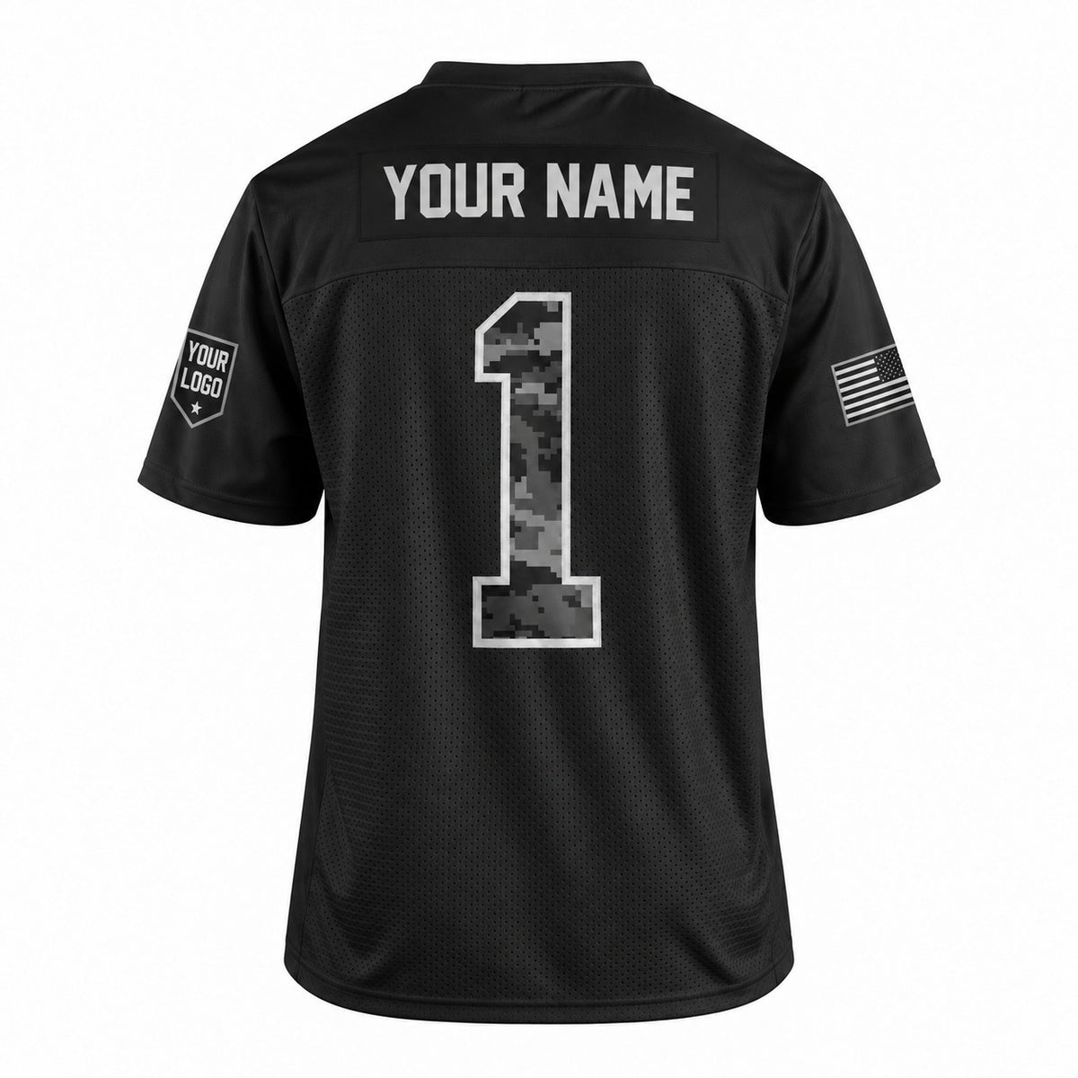 Personalized Tennessee Titans 2026 Salute to Service Football Jersey – Black, Custom Name Patch, Number & Logo-4