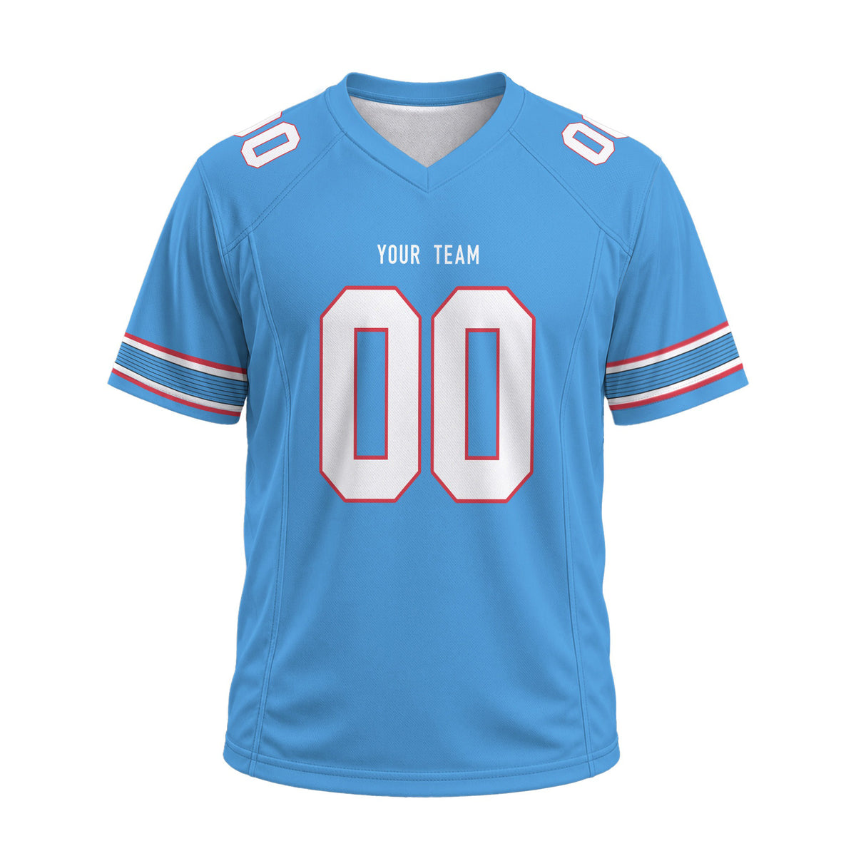 Personalized Tennessee Titans Football Jersey – Light Blue Game Style, Custom Name & Number-4