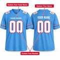 Personalized Tennessee Titans Football Jersey – Light Blue Game Style, Custom Name Patch, Team Name, Number & Logo-2