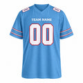 Personalized Tennessee Titans Football Jersey – Light Blue Game Style, Custom Name Patch, Team Name, Number & Logo-3