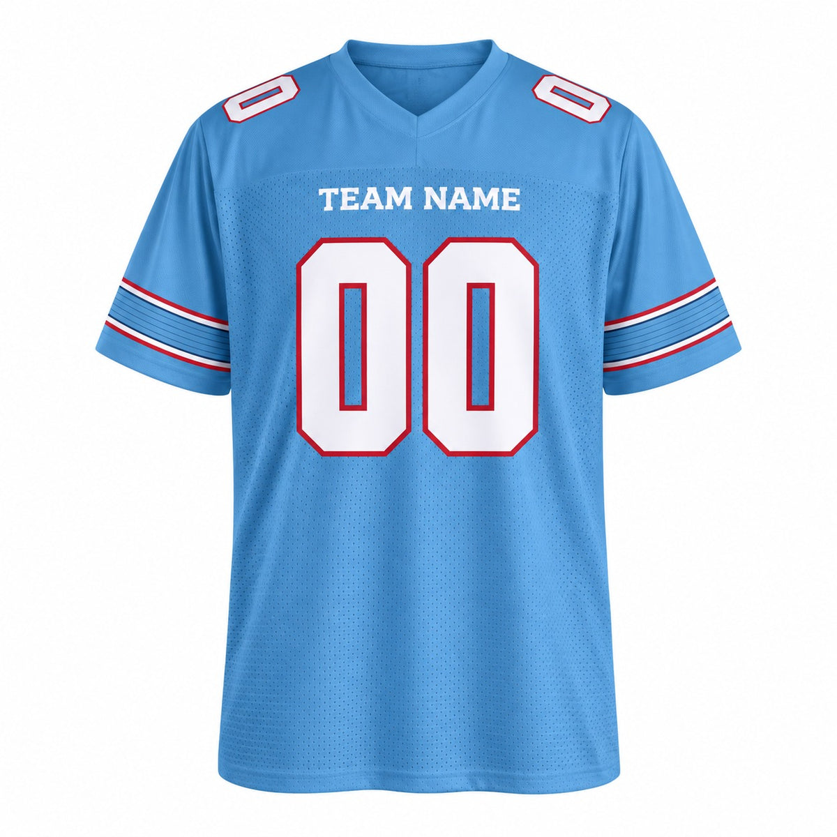 Personalized Tennessee Titans Football Jersey – Light Blue Game Style, Custom Name Patch, Team Name, Number & Logo-3