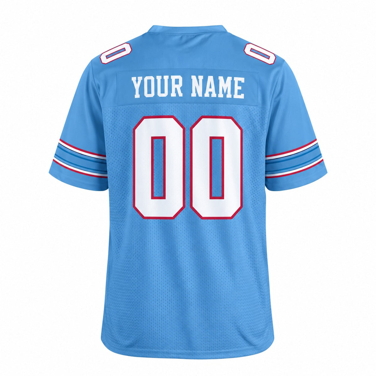 Personalized Tennessee Titans Football Jersey – Light Blue Game Style, Custom Name Patch, Team Name, Number & Logo-4