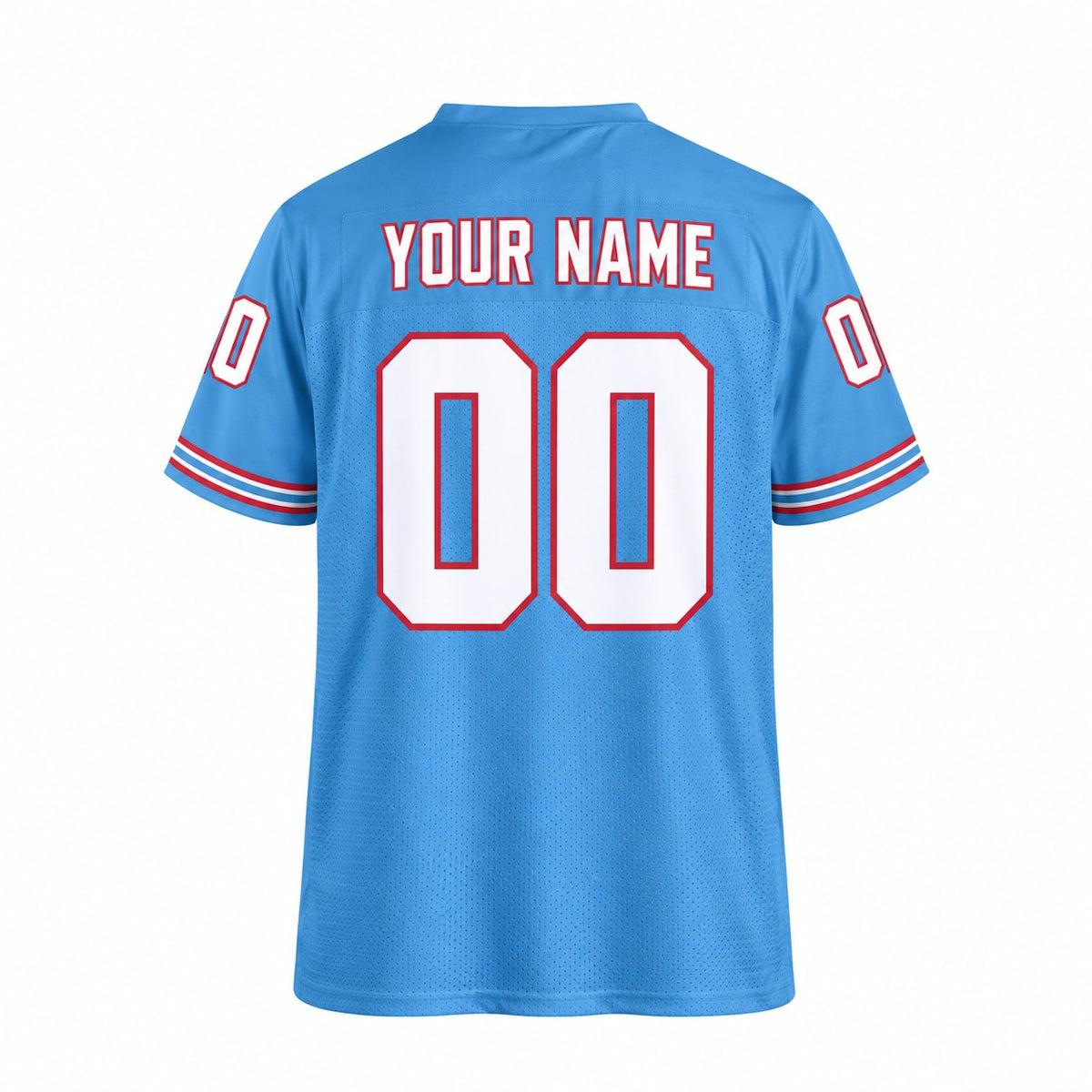 Personalized Tennessee Titans Football Jersey – Light Blue Retired Player Alternate Style, Custom Name Patch, Team Name, Number & Logo-4