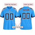 Personalized Tennessee Titans Football Jersey – Light Blue Vapor F.U.S.E. Elite Style, Custom Name Patch, Team Name, Number & Logo-2
