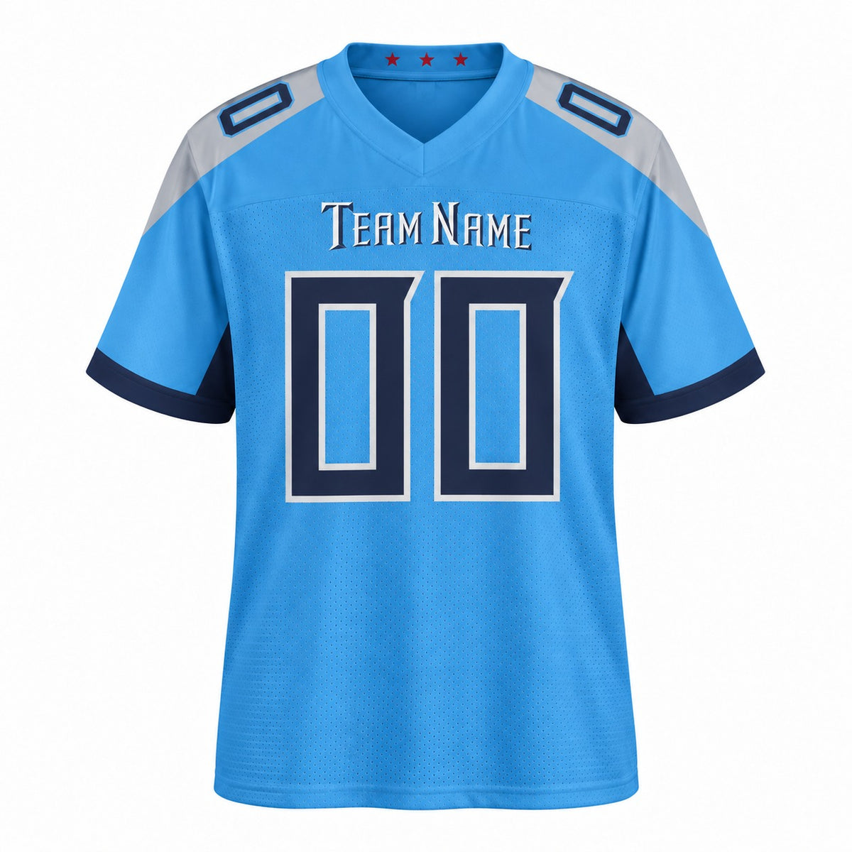 Personalized Tennessee Titans Football Jersey – Light Blue Vapor F.U.S.E. Elite Style, Custom Name Patch, Team Name, Number & Logo-3