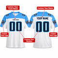 Personalized Tennessee Titans Football Jersey – White Retired Legacy Style, Custom Name Patch, Team Name, Number & Logo-2