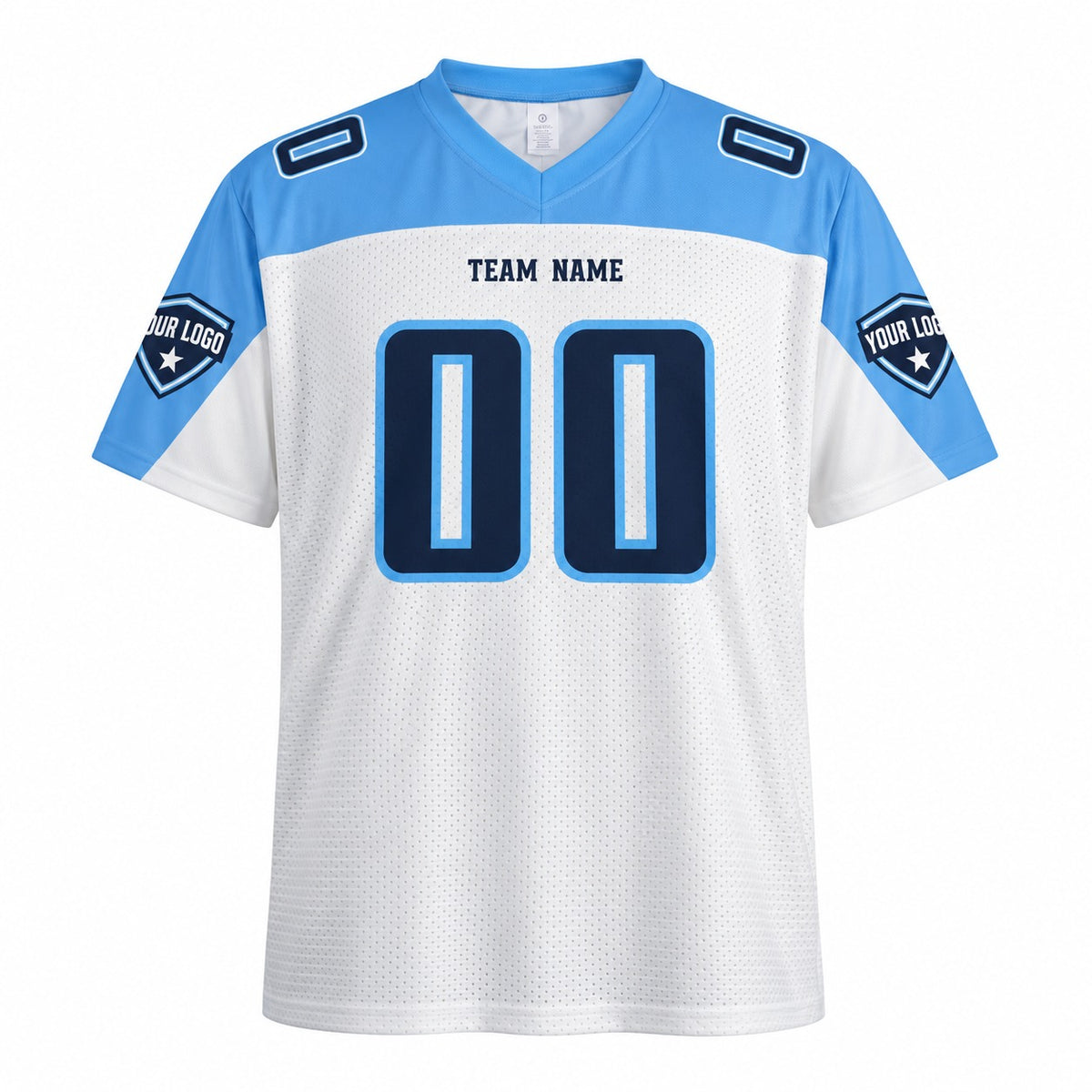 Personalized Tennessee Titans Football Jersey – White Retired Legacy Style, Custom Name Patch, Team Name, Number & Logo-3