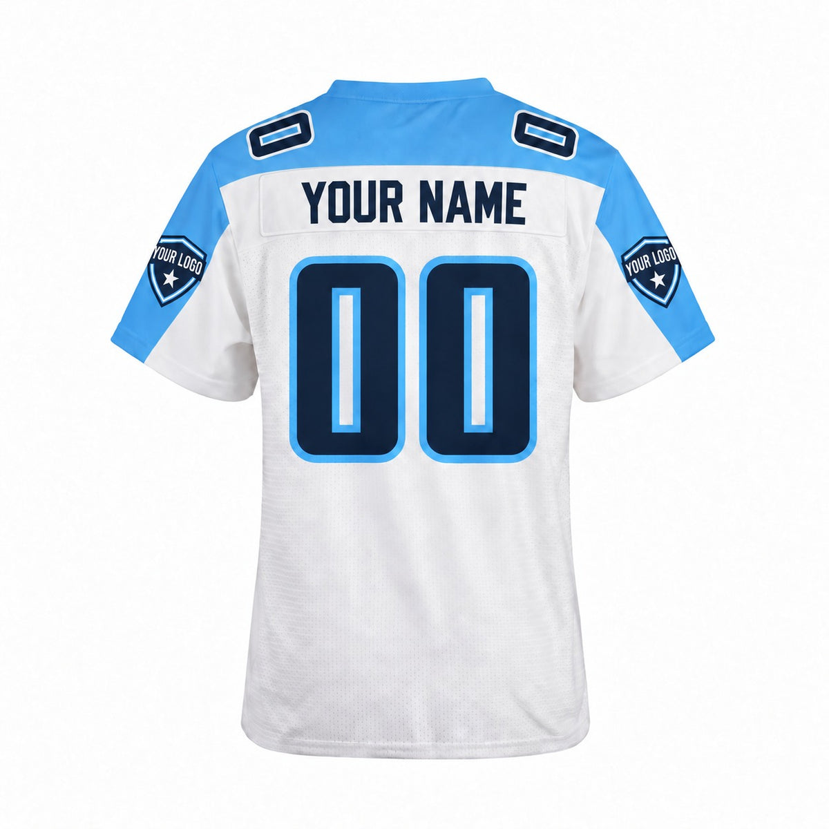 Personalized Tennessee Titans Football Jersey – White Retired Legacy Style, Custom Name Patch, Team Name, Number & Logo-4