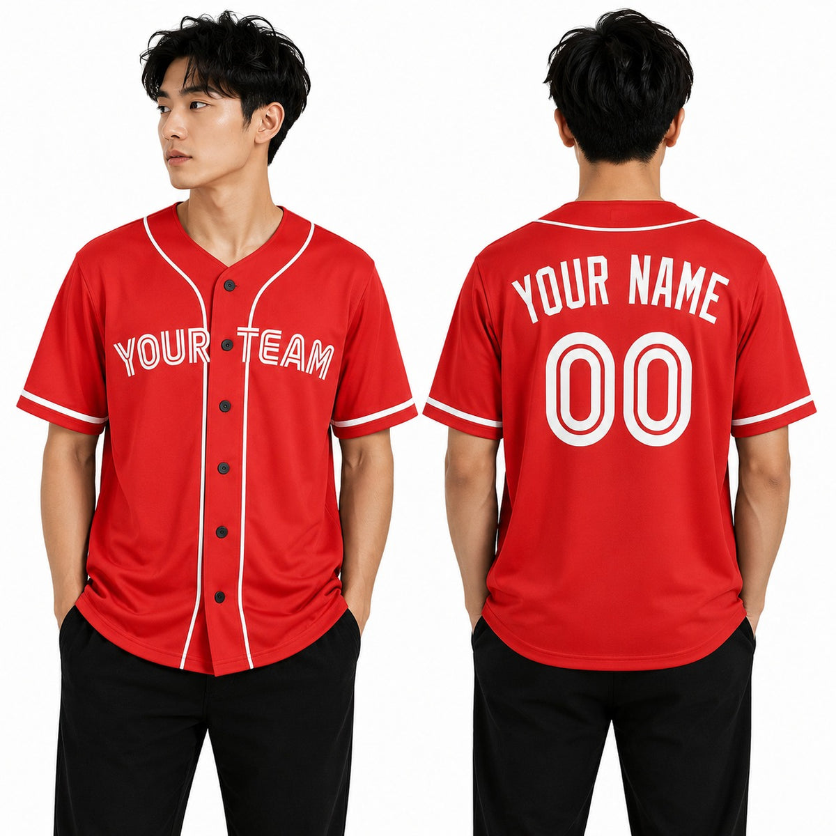 Personalized Toronto Blue Jays Baseball Jersey - Red Canada Day Style, Custom Name & Number-1