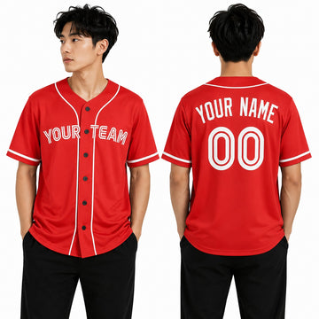 Personalized Toronto Blue Jays Baseball Jersey - Red Canada Day Style, Custom Name & Number-1