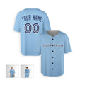 Personalized Toronto Blue Jays Baseball Jersey - Sky Blue Alternate Style, Custom Name & Number-5
