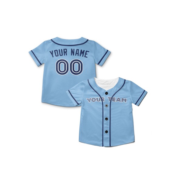 Personalized Toronto Blue Jays Baseball Jersey - Sky Blue Alternate Style, Custom Name & Number-8