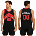 Personalized Toronto Raptors Basketball Jersey - Black Fast Break Statement Style, Custom Name & Number-1