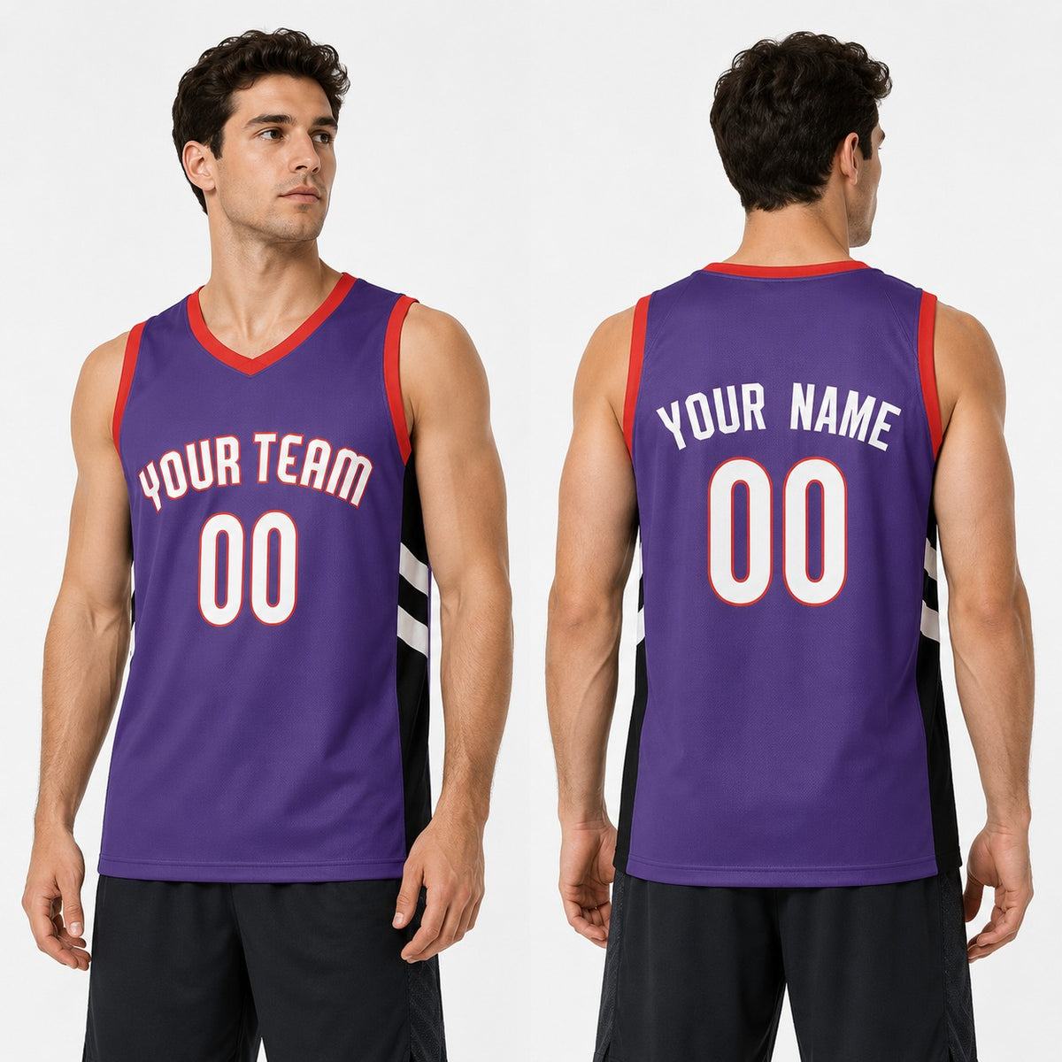 Personalized Toronto Raptors Basketball Jersey - Purple Swingman Classic Style, Custom Name & Number-1