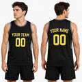 Personalized Utah Jazz Basketball Jersey - Black Fast Break Statement Style, Custom Name & Number-1