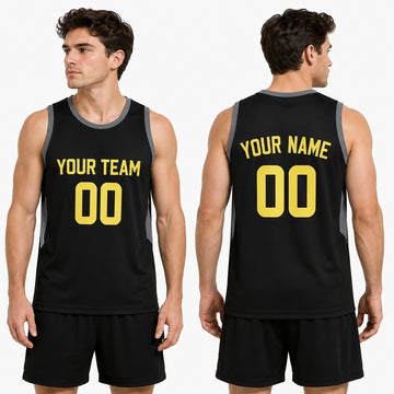 Personalized Utah Jazz Basketball Jersey - Black Fast Break Statement Style, Custom Name & Number-1