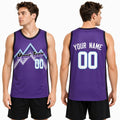 Personalized Utah Jazz Basketball Jersey - Purple Fast Break Icon Style, Custom Name & Number-1