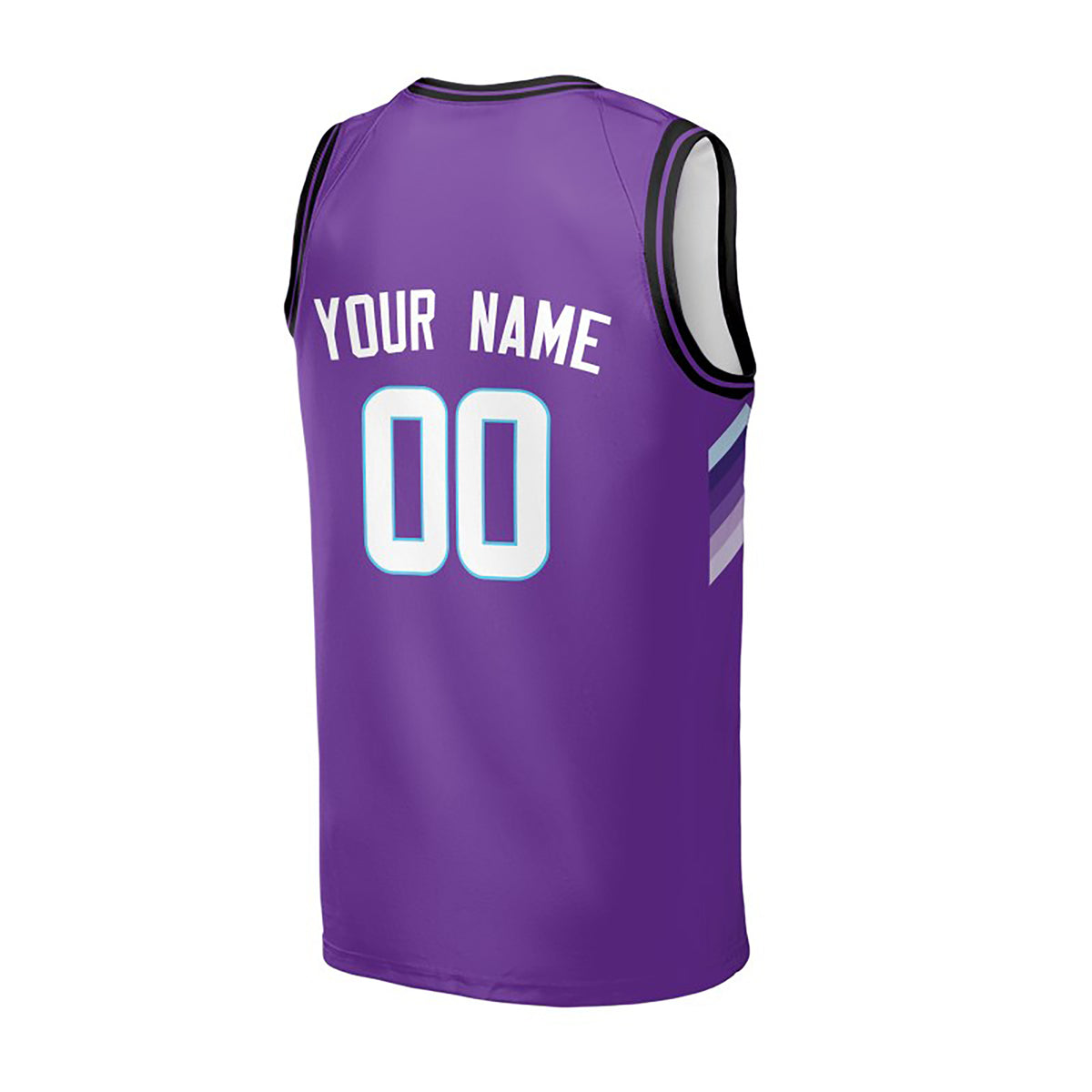 Personalized Utah Jazz Basketball Jersey - Purple Fast Break Icon Style, Custom Name & Number-4