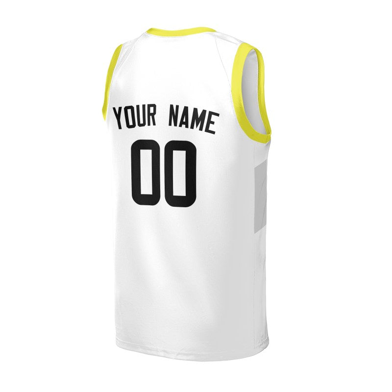 Personalized Utah Jazz Basketball Jersey - White Fast Break Association Style, Custom Name & Number-4