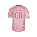 Personalized Valentine’s Day Football Jersey - Floating Hearts Design, Matching Couples Outfit-5