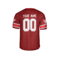 Personalized Valentine’s Day Football Jersey - Heart Pattern Design, Matching Couples Outfit-5
