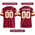 Personalized Washington 1994 Football Jersey – Burgundy Throwback Style, Custom Name Patch, Team Name, Number & Logo-2