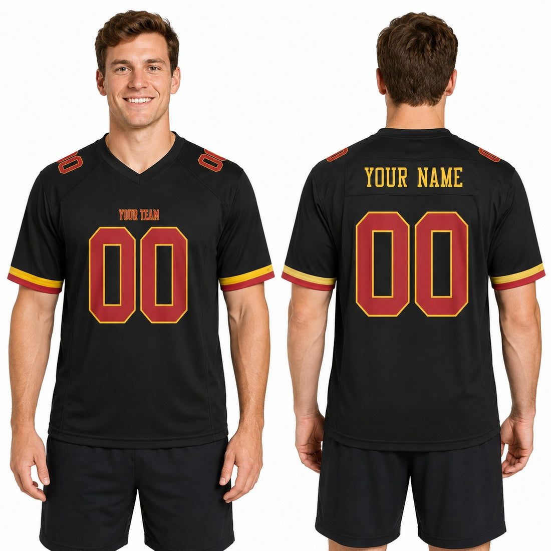 Personalized Washington Commanders Football Jersey – Black Hail Raiser Alternate Style, Custom Name & Number-1