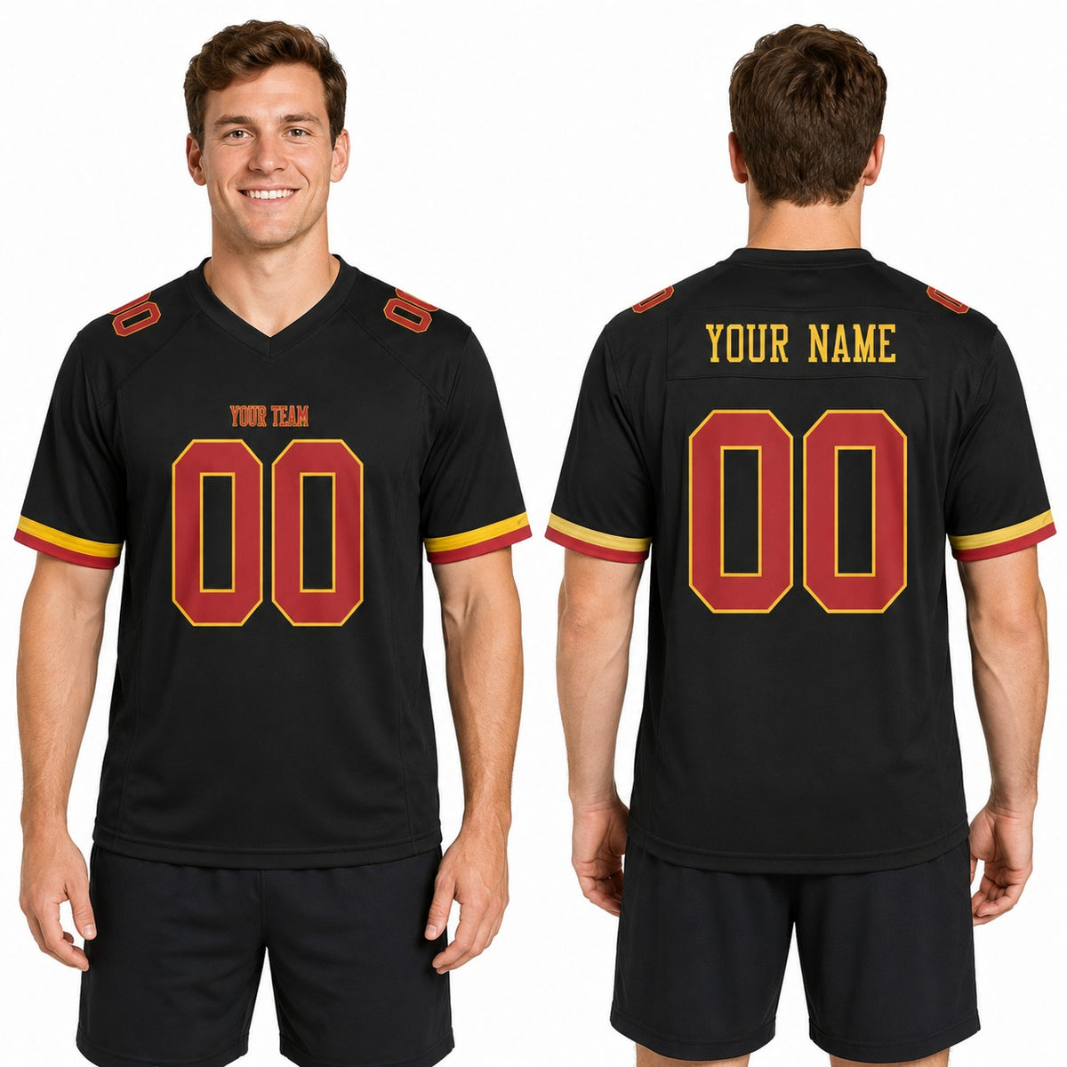 Personalized Washington Commanders Football Jersey – Black Hail Raiser Alternate Style, Custom Name & Number-1