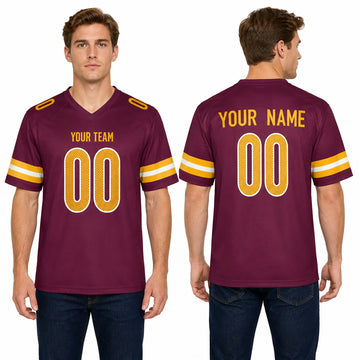 Personalized Washington Commanders Football Jersey - Burgundy Fan Style, Custom Name & Number-1