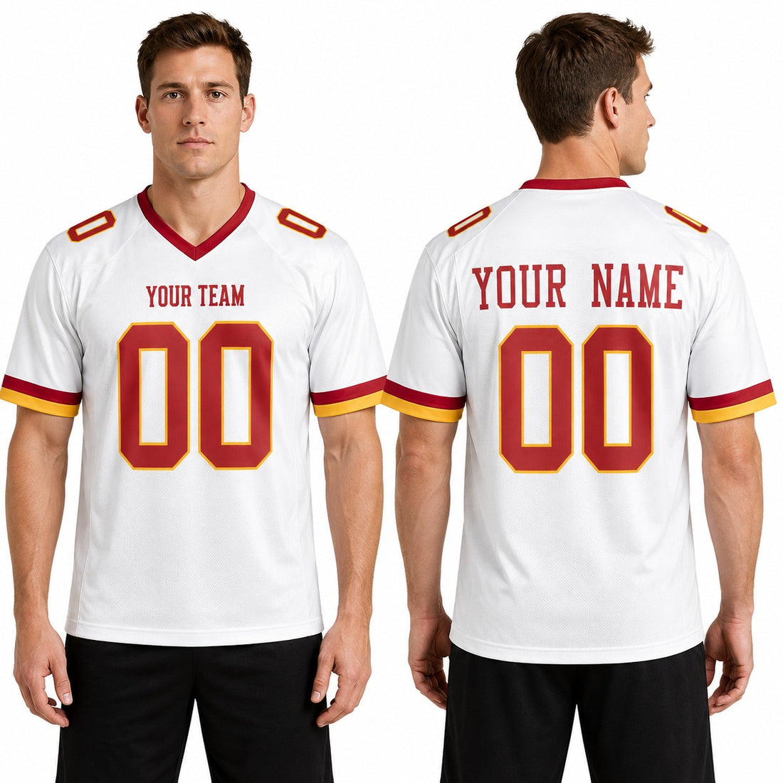 Personalized Washington Commanders Football Jersey - White Alternate Super Bowl Era Style, Custom Name & Number-1