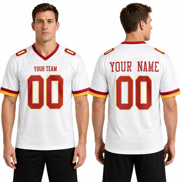 Personalized Washington Commanders Football Jersey - White Alternate Super Bowl Era Style, Custom Name & Number-1