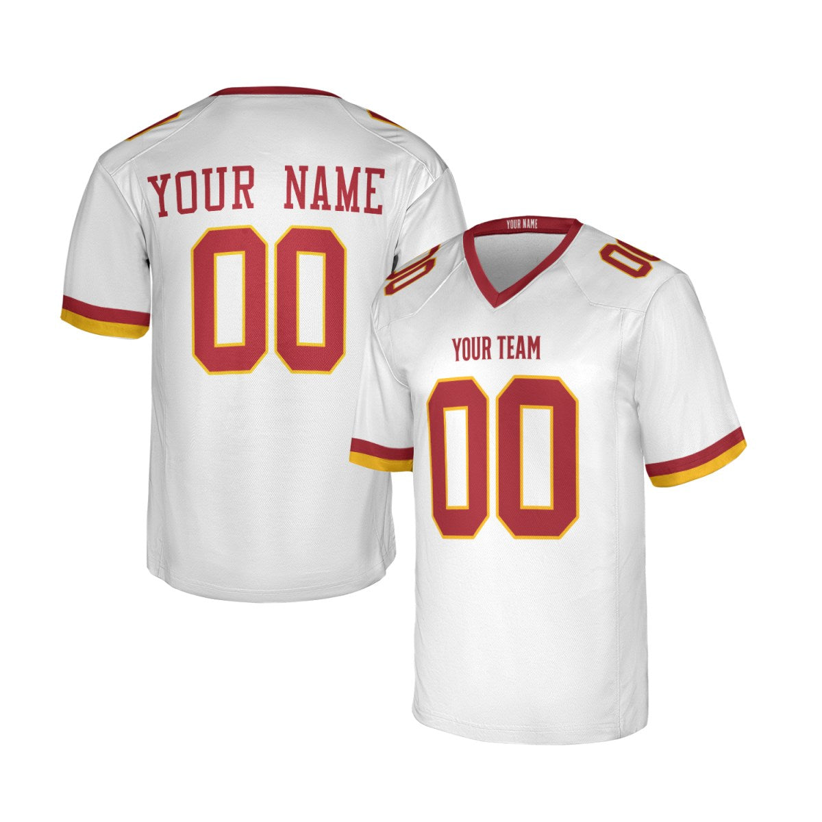 Personalized Washington Commanders Football Jersey - White Alternate Super Bowl Era Style, Custom Name & Number-3