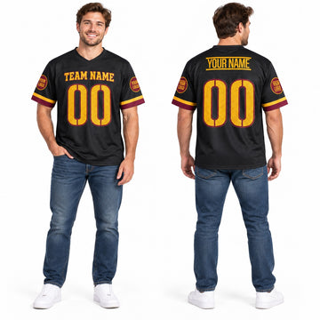Personalized Washington Commanders Football Jersey – Black Alternate Vapor F.U.S.E. Elite Style, Custom Name Patch, Team Name, Number & Logo-1