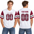 Personalized Washington Commanders Football Jersey – White Game Style, Custom Name Patch, Team Name, Number & Logo-1
