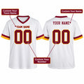 Personalized Washington Commanders Football Jersey – White Super Bowl Era Style, Custom Name Patch, Team Name, Number & Logo-2