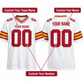 Personalized Washington Football Jersey – White Legacy Style, Custom Name Patch, Team Name, Number & Logo-2