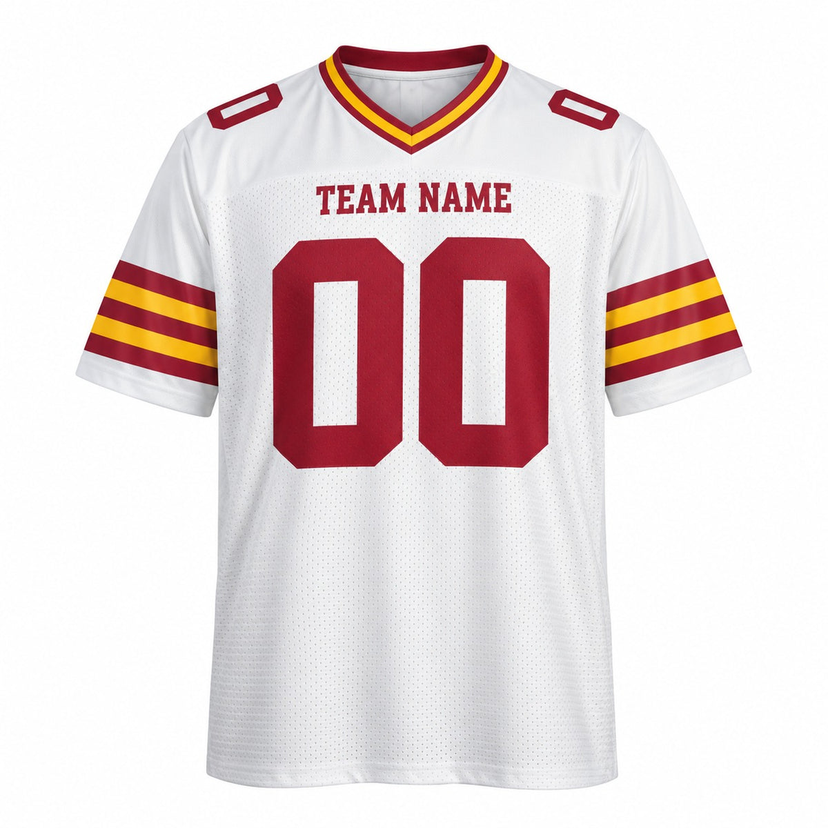 Personalized Washington Football Jersey – White Legacy Style, Custom Name Patch, Team Name, Number & Logo-3