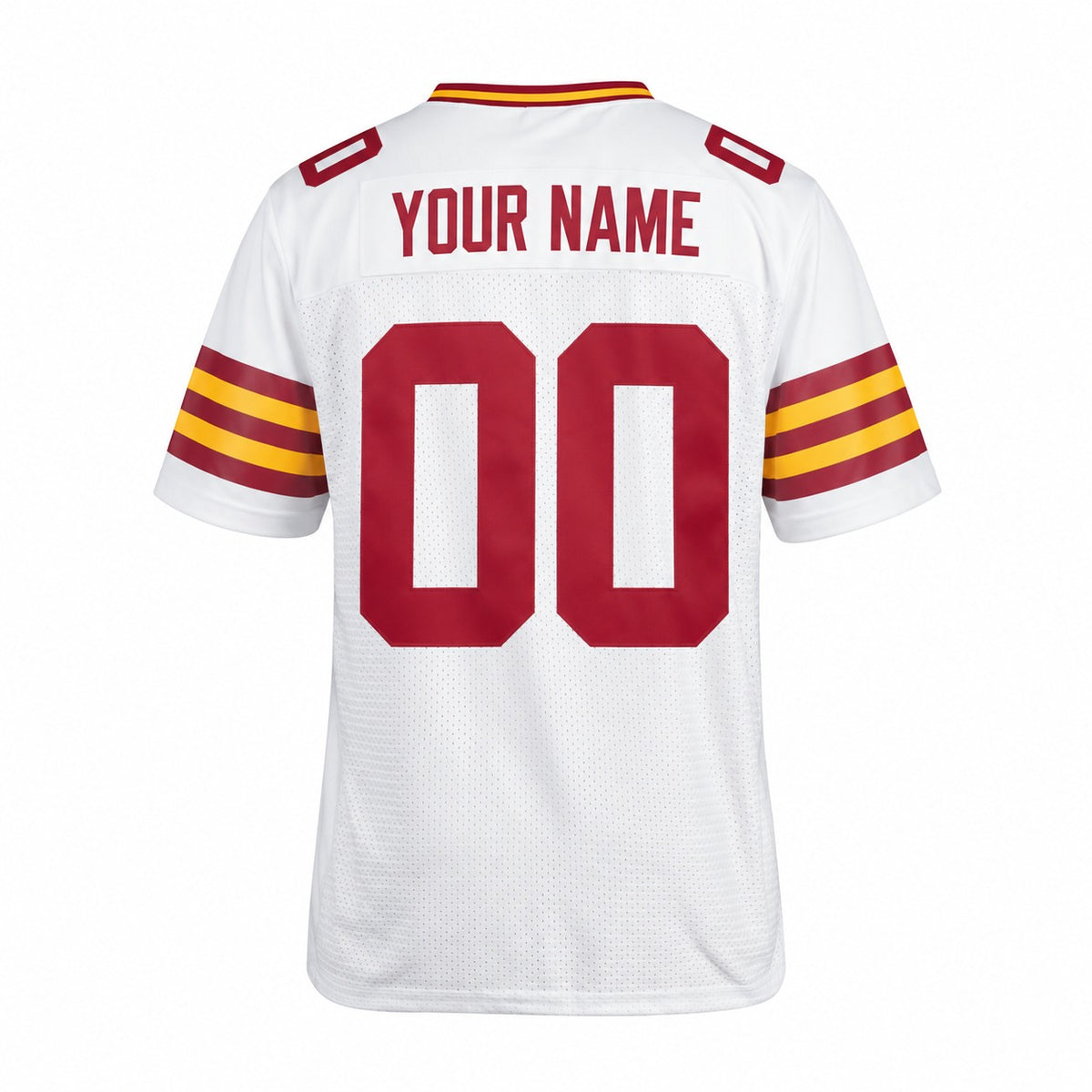Personalized Washington Football Jersey – White Legacy Style, Custom Name Patch, Team Name, Number & Logo-4