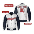 Personalized Washington Nationals Varsity Jacket – White Navy Alternate Style, Custom Name & Number-2