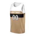 Personalized Washington Wizards Basketball Jersey - Gold Fast Break City Style, Custom Name & Number-3
