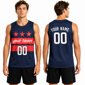 Personalized Washington Wizards Basketball Jersey - Navy Swingman Statement Style, Custom Name & Number-1