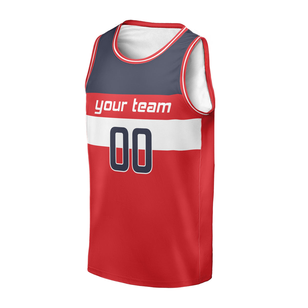Personalized Washington Wizards Basketball Jersey - Red Fast Break Icon Style, Custom Name & Number-3
