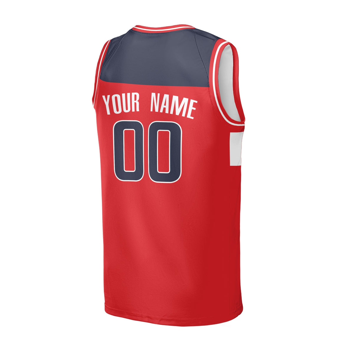 Personalized Washington Wizards Basketball Jersey - Red Fast Break Icon Style, Custom Name & Number-4